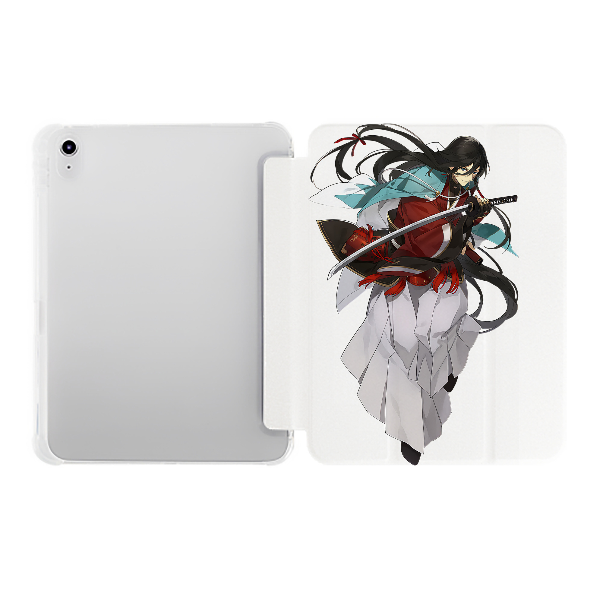 （画像用） 刀剣乱舞 Touken Ranbu IPad ケース ペン収納付き 三つ折りスタンド PUレザー×シリコン 対応機種9.5/10.5/10.9インチ